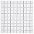 Square Tile White Porcelain Mosaic Shiny Look 1-1/8" X 1-1/8"