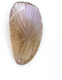 28.13 Ct Carved Carving Natural Bolivian Ametrine Citrine Amethyst Gemstone Gem