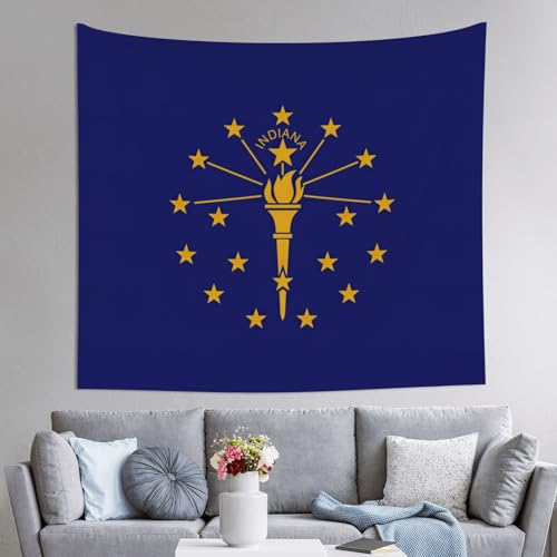 Tapiz de pared de Indiana de 60x51 pulgadas para decoración estética de salón y habitaciones