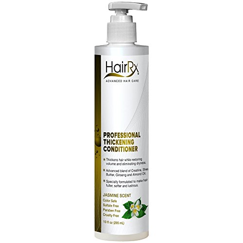 HairRx Professional Thickening Conditioner with Pump, Jasmine Scent, 10 Ounce