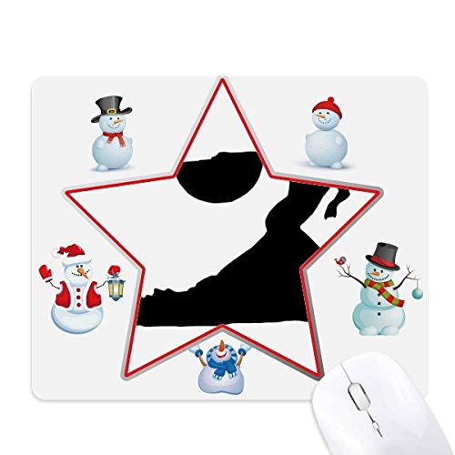 Tapis de souris bonhomme de neige pour décorer votre espace de télétravail