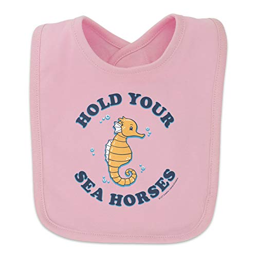 GRAPHICS & MORE Hold Your Sea Horses Funny Humor Baby Bib