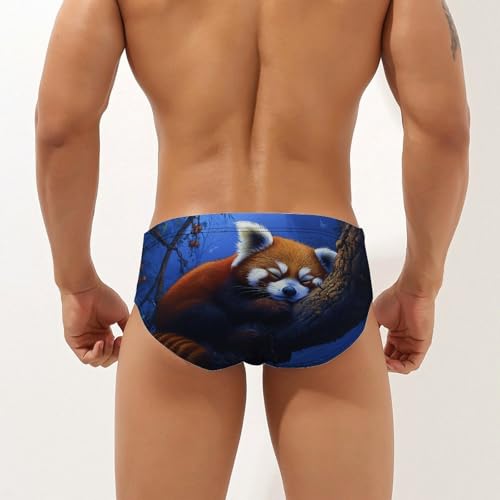 Cute Red Panda Mens Swim Briefs Quick Dry Swim Trunk Bikini Underwear Swimsuit2