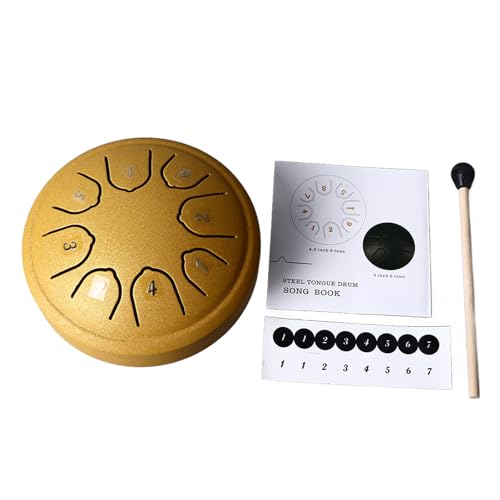 Instrumento Steel Tongue Drum 4.5 Pulgadas 8 Tonos C Carbono miniatura 1