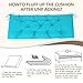 Yddsky Waterproof Indoor/Outdoor Garden Bench Seat Cushions,Thicken Patio Bench Soft Rocking Chairs Pad Lounger Seat for Wicker Loveseat Settee（59 X 19.6 in，Turquoise