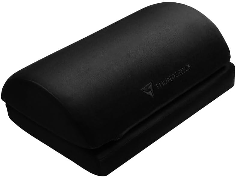 ThunderX3 Core Racer Ergonomic Gaming Chair, close-up of the 3-in-1 footrest