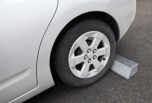 Amazon 車止め ブロック カーストッパー 石 天然石 パーキングブロック タイヤ止め 御影石 モダングレー 1本 カーポート 車庫アクセサリ