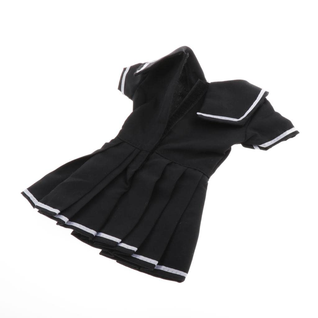 BJD Puppenkleid 1/3 BJD Puppenkleidung Prinzessinnen Party Kleid Mode Bekleidung Set Zubehör aus Stoff Handarbeit Passend für Night Lolita Puppen für, Schwarz