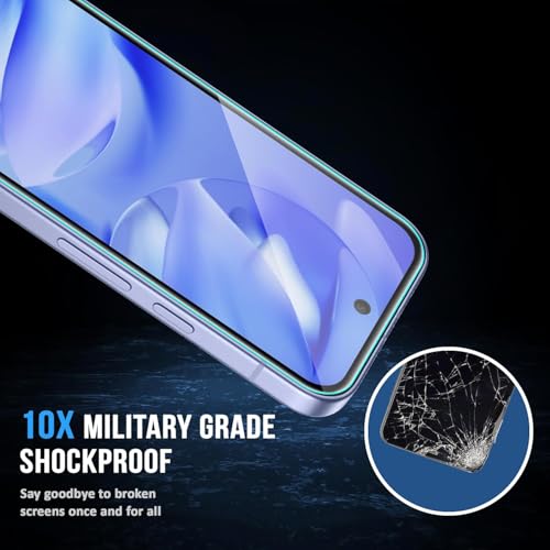 Image of Google Pixel 9A Tempered glass Screen Protector For Google Pixel 9A 5G with Full Edge Protection and Easy Self-Installation Kit