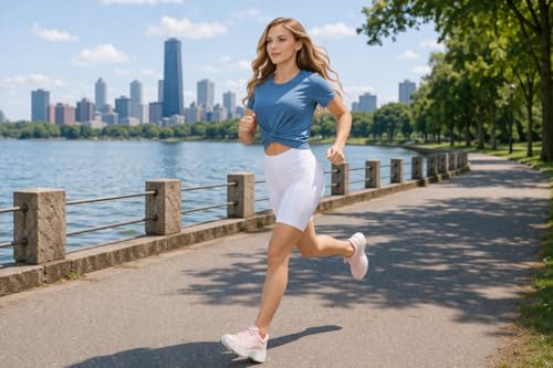 Image of Women Gym Workout Shorts | Cotton Lycra 4-Way Stretch | Mid Waist Activewear for Yoga, Running, Cycling