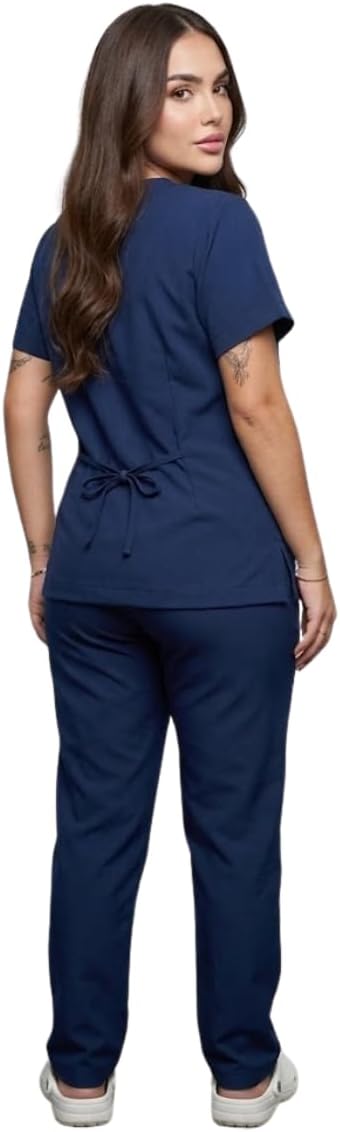 Conjunto Scrub Premium Unissex Calça e Blusa Tactel Elastano Bolsos Funcionais Conjunto Scrub Premium Unissex Calça e Blusa Tactel Elastano Bolsos Funcionais