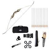 SAS Voyager 62' Premium Takedown Hunting Archery Recurve Bow Package (Brown, Right Hand, 45, Pounds)