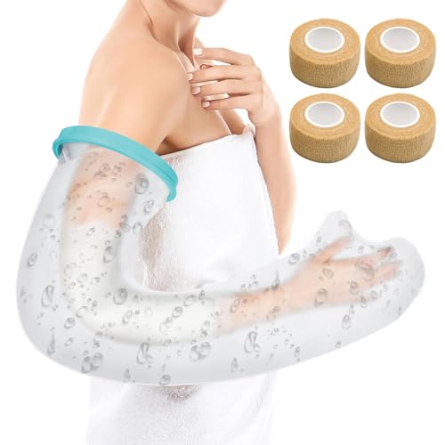 KEORHEZ Protection Platre Bras Enfant Réutilisable Protege Platre Bras Enfant Peut Garder Les Plaies Et Les Bandages Au Sec Convient à La Douche 4 Rouleaux De Bandages Sont Donnés