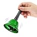 uxcell 2pcs Green Loud Hand Bell, 75mm(2.95