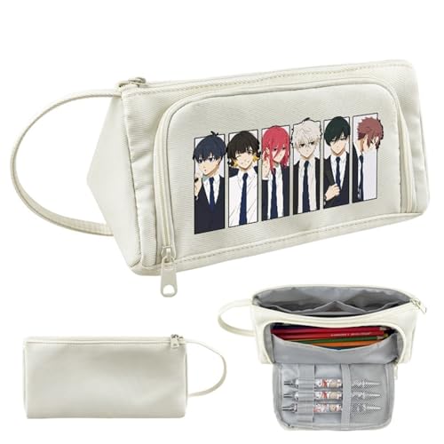 Image of DFARYUP for Blue Lo-ck Pencil Pouch, Stationery Bag Pocket Pencil Case, Pouch for School Office Teen Boy Girl, Bag(A3)