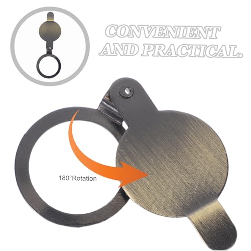 ARTIBETTER 4pcs Protector de Mirilla de Cobre para Privacidad Cubierta para Visor de Puerta Fácil de Instalar miniatura 3