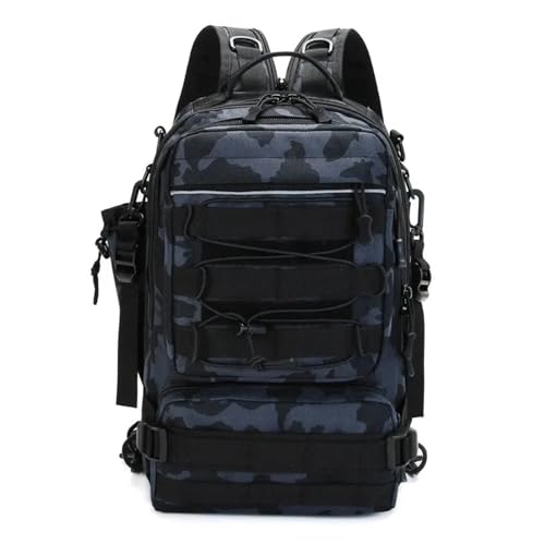 Sac à dos de rangement pour matériel de pêche homme avec support de canne pour la chasse