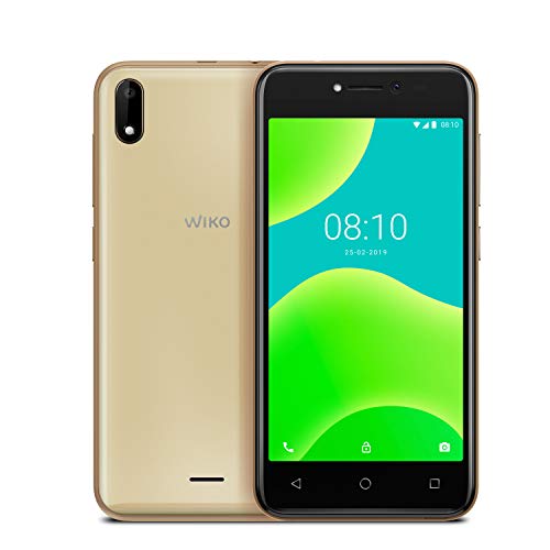 Wiko Y50 Smartphone débloqué 3G+ (Ecran: 5 pouces - 8Go - Micro Sim + Nano Sim - Emplacement Micro Sd pour Mémoire extensible jusqu'à 32Go) Gold