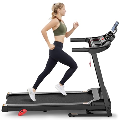 Image of 2.5HP Foldable Incline Treadmill with 300LBS Weight Capacity, 71 Preset Programs, APP Contro