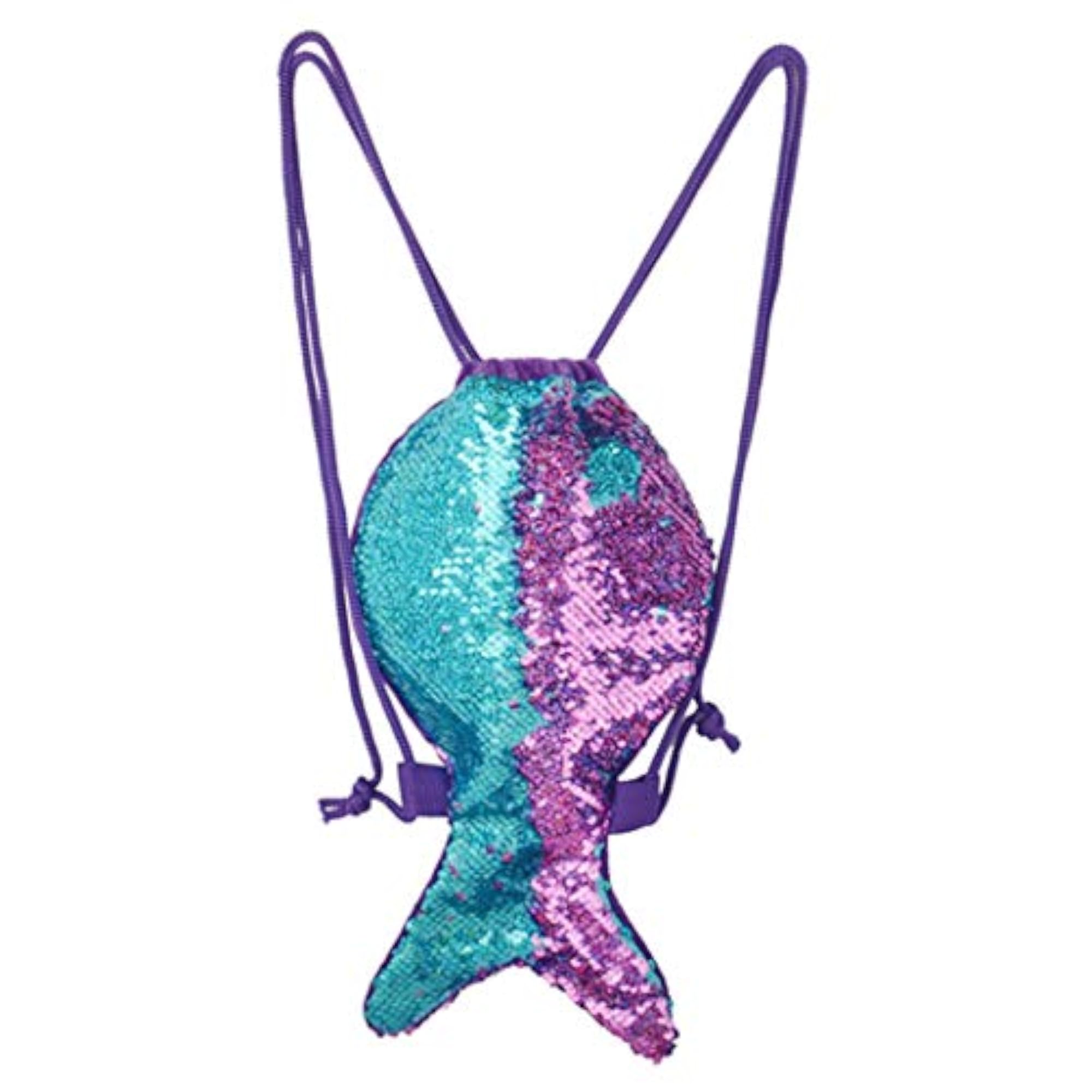 Lady Sequin Drawstring Backpack, Creative Bling Bag