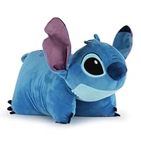 Disney Lilo & Stitch 2-in-1 Plüschkissen – Weiches Kuschelkissen mit Riemenverschluss, Kissen zum Umarmen fürs Kinderzimmer & Reisen