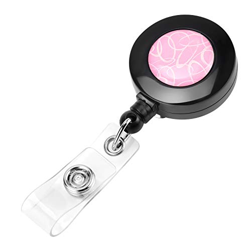 Lanyards For Keys For Women Neck Keychains Cute Pink Lanyard With Retractable Badge Reel Long Key Chain Strap Girls Key Lanyard #TOP3