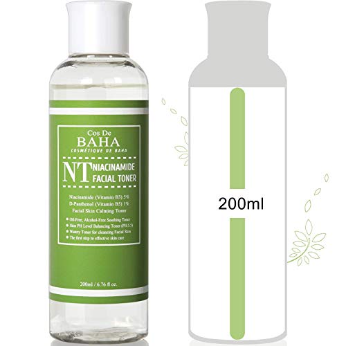 Niacinamide 5% Facial Serum - Pore Reducer + Uneven Skin Tone Treatment + Diminishes Acne Prone, Skin Balancing Pore Reducing, Restores Elasticity, 6.75 Fl Oz #TOP4