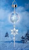 Solar Snowflake Icicle Dangler