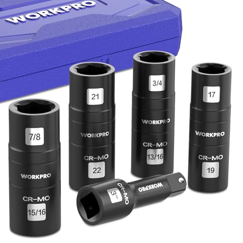 WORKPRO Juego de Llaves de Impacto 5 Piezas 1/2"