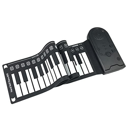 BYYLECL Piano portable enroulable, piano électronique portable, clavier électronique rechargeable pour enfants, piano d… - Les Beatles, Paul McCartney, John Lennon, RIngo Starr, George Harrison BYYLECL Piano portable enroulable, piano électronique portable, clavier électronique rechargeable pour enfants, piano d…