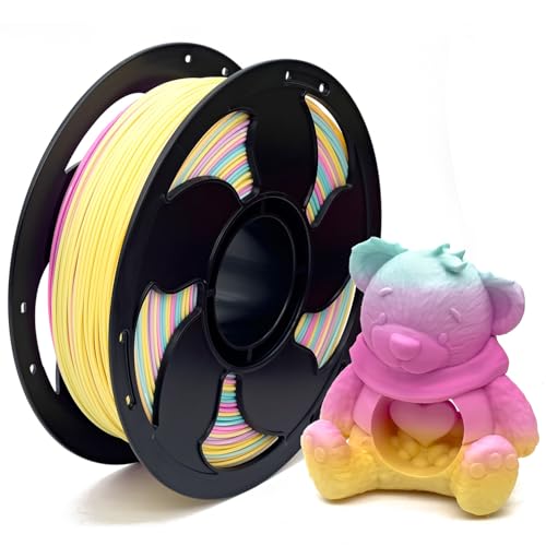 Image of Matte Rainbow Macaroon PLA 1.75mm 1kg 500mm /s High Speed 3D Print Filament