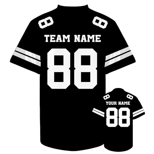 Custom Football Jersey, Personalized Customized Football Jerseys for Men Women Youth Kids with Name...