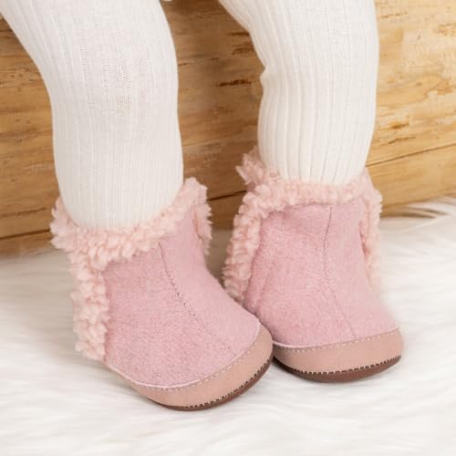 Baby Boys Girls Boots Newborn Shoes Winter Snow Anti-Slip Soft Sole Warm Infant Toddler Prewalker Booties4