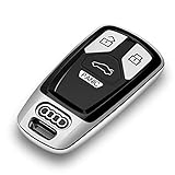Tengare Car Key Fob Cover Compatible with Audi Key Case A4 allroad A5 Q5 PHEV S4 S5 SQ5 Sportback TT RS TTS Accessories
