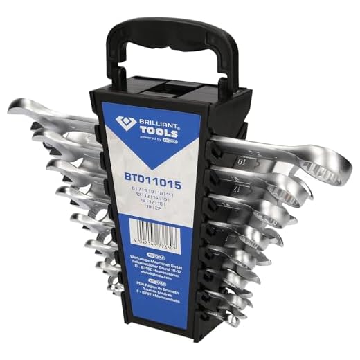 BRILLIANT TOOLS BT011015 Gabel-Ringschlüssel, 15-tlg. [Powered by KS TOOLS]