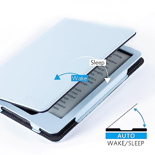 Image of CoBak Case for Ereader - Durable PU Leather Cover with Auto Sleep Wake, Card Slot, Hand Strap Feature - Fits Kindle Paperwhite 11th Generation 6.8 inch Signature Edition 2021 Released