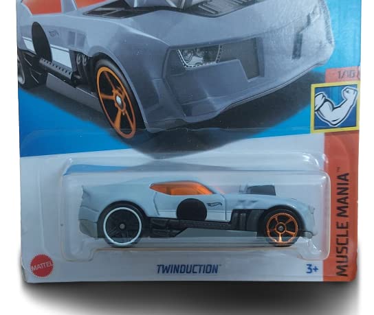 Image of Hot Wheels Twinduction 1 /10 Muscle Mania 73 /250 DIE CAST CAR 1.64 Scale New Edition 2023, Grey
