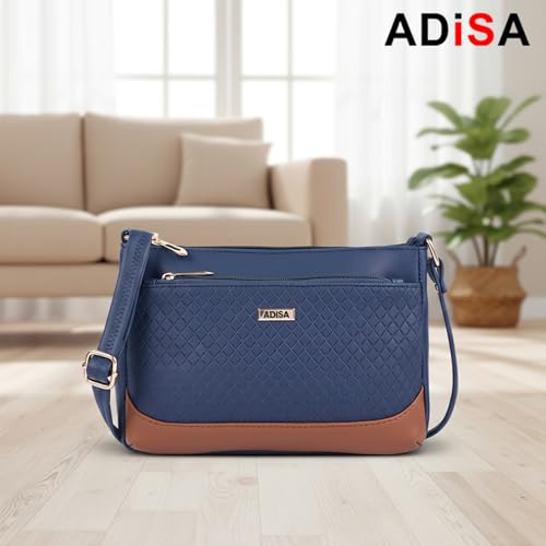 Image of ADISA Women Girls Color Block Cross Body Sling Bag (SL5168)