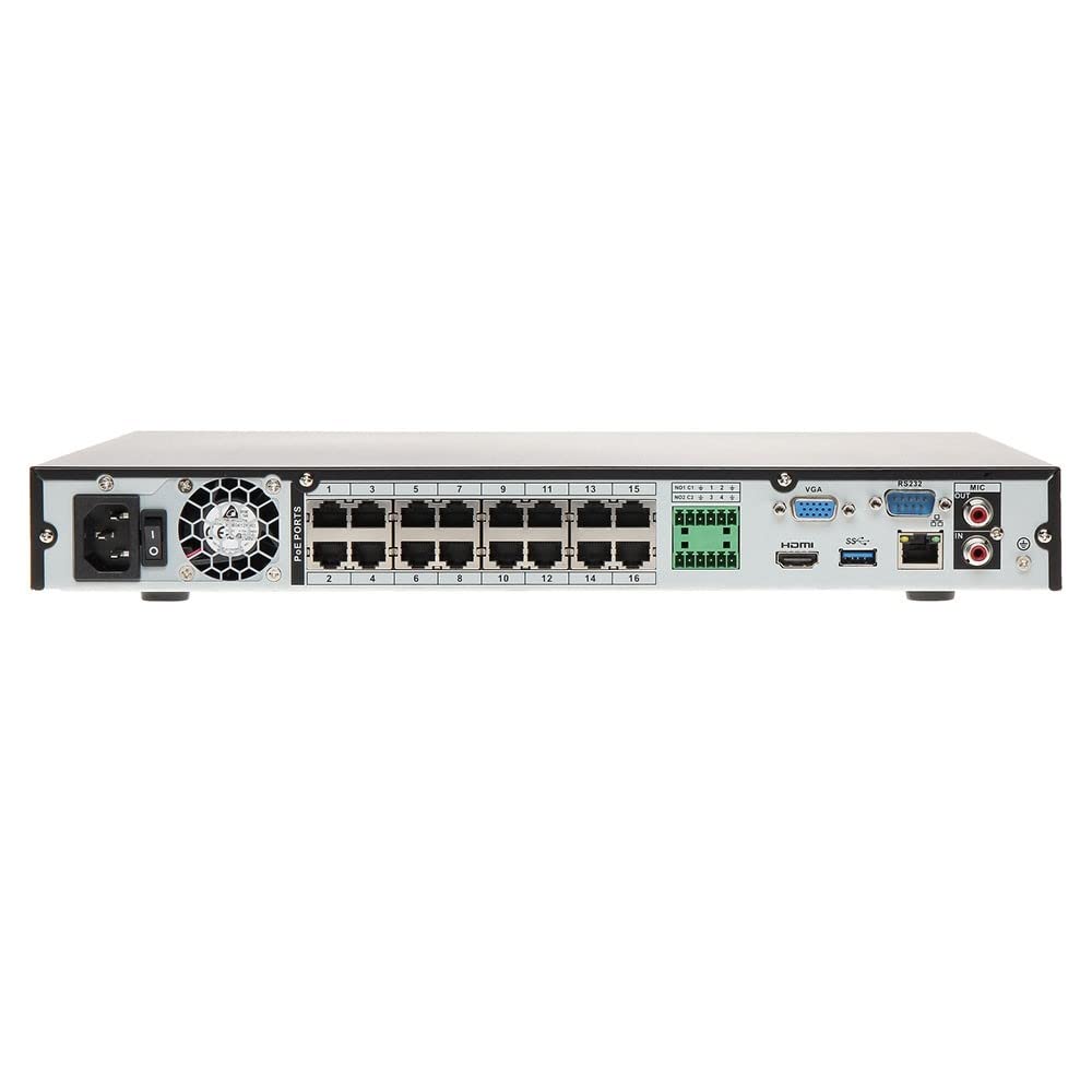 DAHUA NVR5216-16P-4KS2E NVR 16CH 320MBPS 4K H265 HDMI 16POE (8POE + 8EPOE/EOC) 2HDD E/S