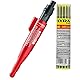 vasalat 101168335_101168336 LYRA Dry LED mit Ersatzminen Graphit Tieflochmarker, Rot, 13-teiliges Set