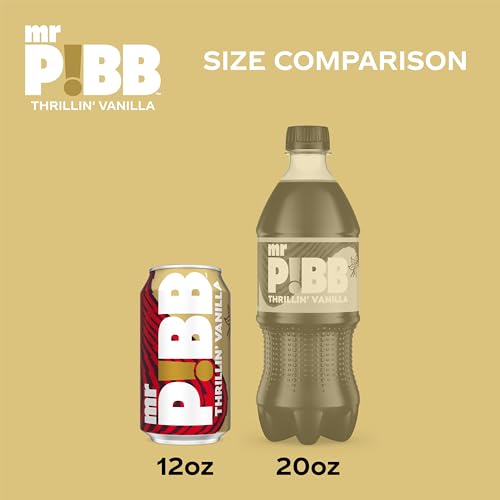 Image of Mr. Pibb Thrillin' Vanilla Soda Soft Drink Cans, 12 fl oz, 12 Pack