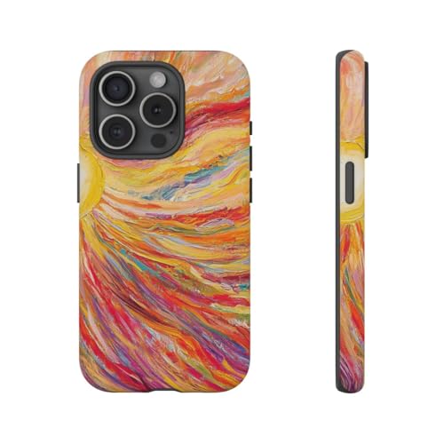 Coque iPhone 15 Pro mate jaune rigide anti trace et rayure
