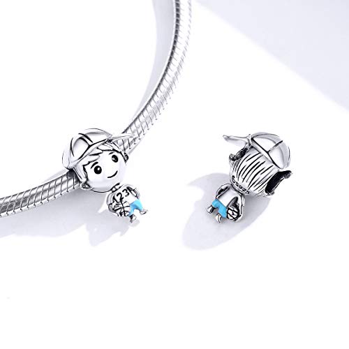 Charm de plata de ley 925 estilo ángel para llevar en tu día a día 2