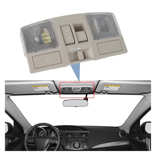 Luz de lectura de techo para Mazda 3 2010-2013 con interruptor de techo solar BBM669970B75 6