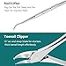 Pedicure Kit Ingrown Toenail Removal Kit Pedicure Tools for Feet with Callus Shaver Pedicure Set Stainless Steel Ingrown Toenail Tool Foot Care Callus Remover (40 Pcs Set)