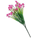 Künstliche Pflanzen im Freien, Frühlingsdekoration gefälschte Blumen Sträucher, wartungsfreie...