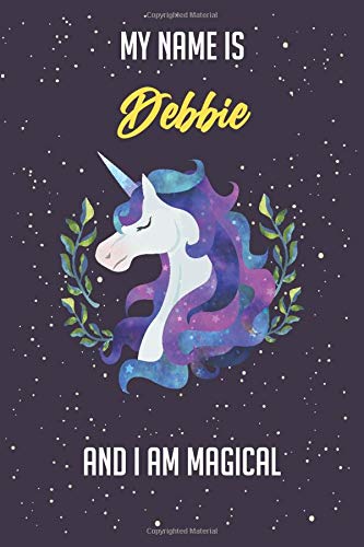 Debbie unicorn lover Notebook gift: Lined Notebook / Journal Gift, 120 Pages, 6x9, Soft Cover, Matte Finish