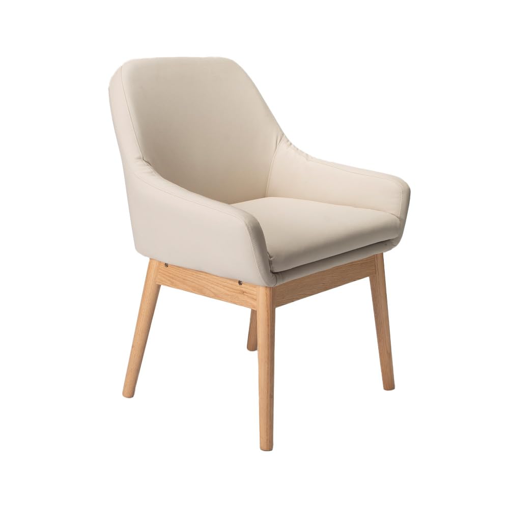 NRS Healthcare Sanctuary Commode Chair – Stylish & Discreet Toileting Aid with Arms, Backrest & Hidden Pan (Cream Upholstery)