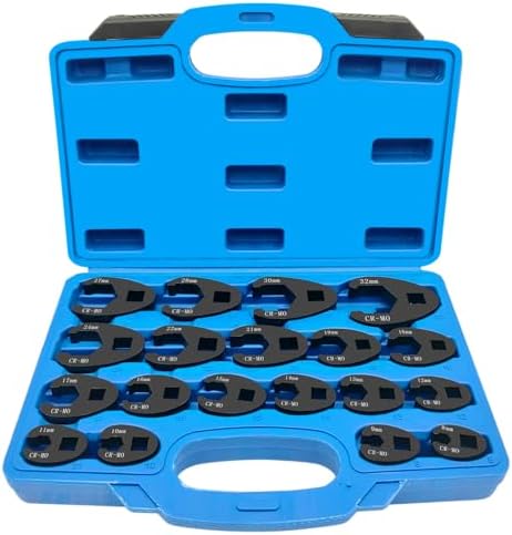 Hofftech Metrische ring-steeksleutel set - 12-delig - 6-32 mm - blauw