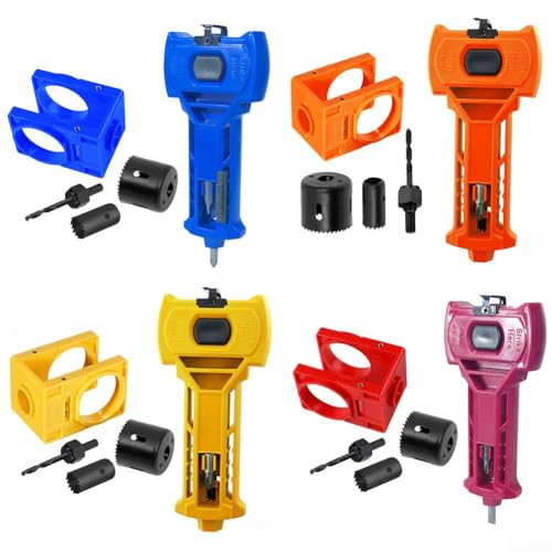 Guide de perçage pour serrures de porte en bois orange réglable